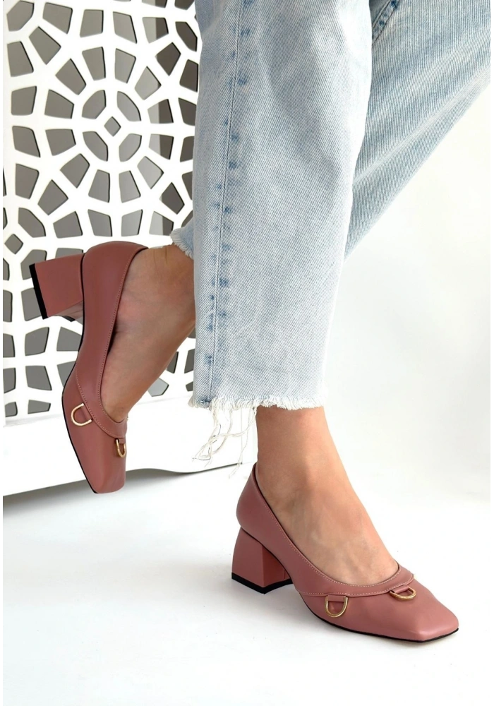 Cande Pudra Cilt Topuklu Ayakkabı