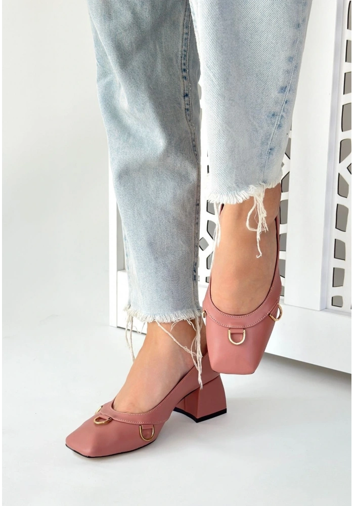 Cande Pudra Cilt Topuklu Ayakkabı