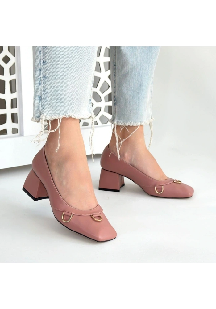 Cande Pudra Cilt Topuklu Ayakkabı