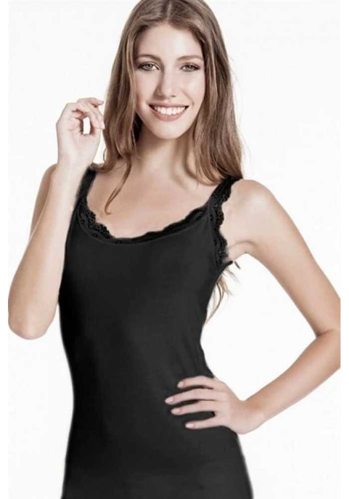 Çift Kaplan 714 Bayan Dantelli Atlet