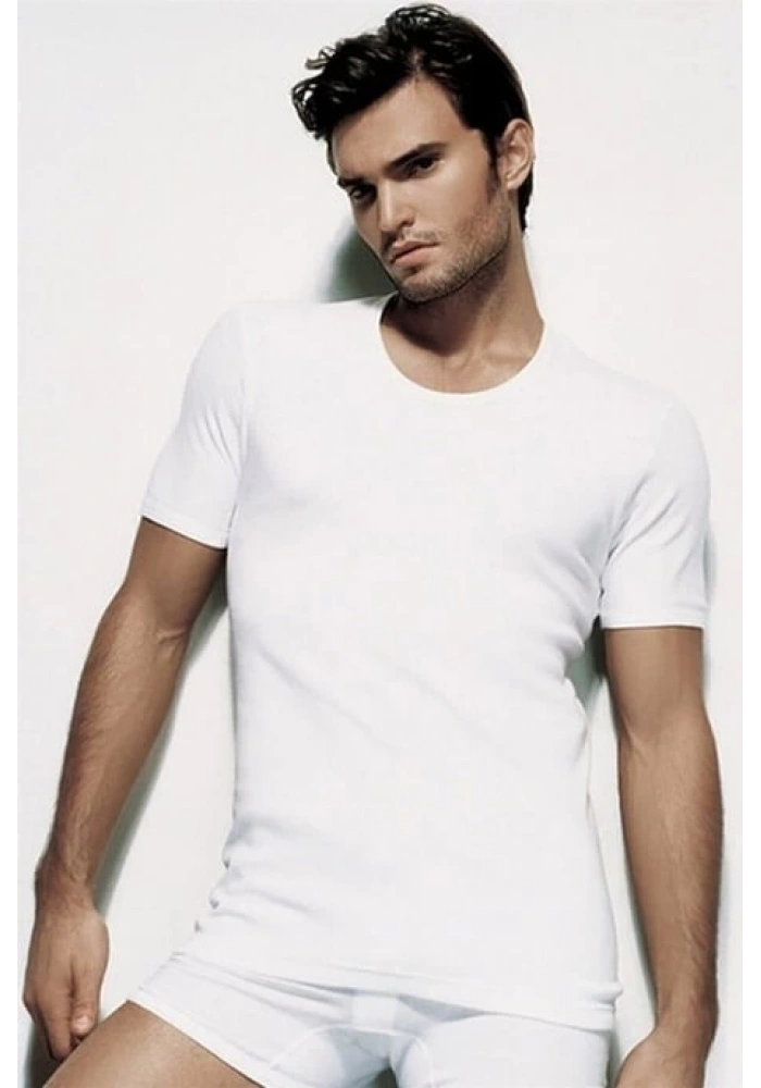 Çift Kaplan 840 Bisiklet Yaka Ribana Atllet Battal