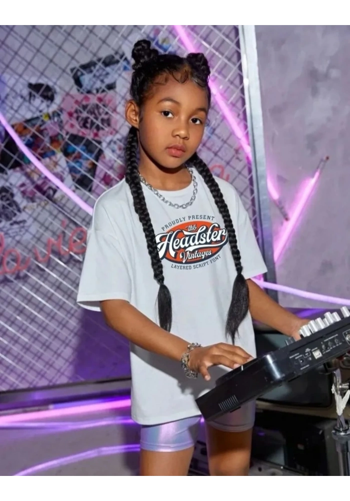 Çocuk Unisex Baskılı T-Shirt - Beyaz