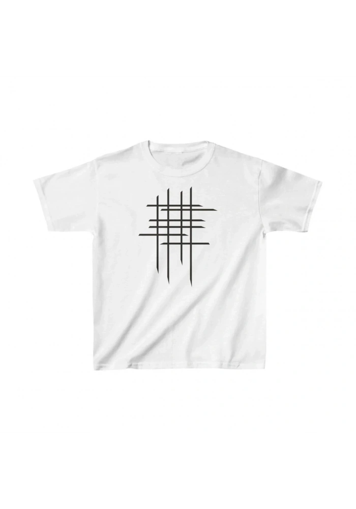 Çocuk Unisex Baskılı T-Shirt - Beyaz