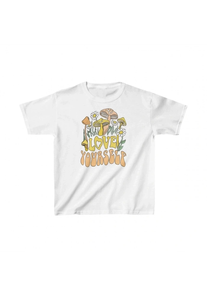 Çocuk Unisex Baskılı T-Shirt - Beyaz