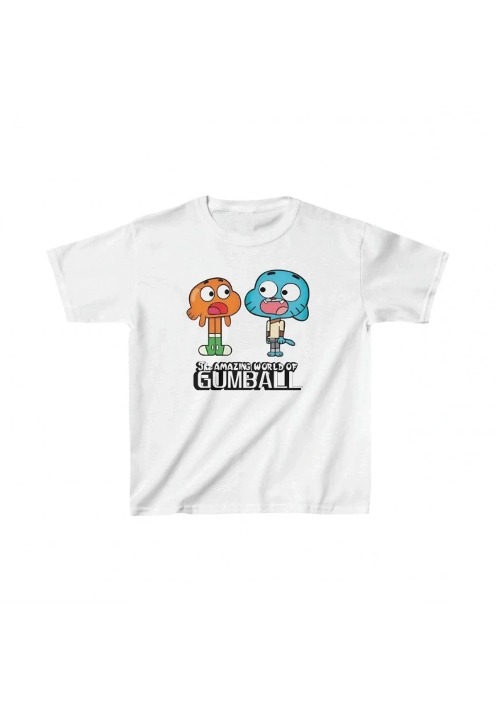 Çocuk Unisex Baskılı T-Shirt - Beyaz