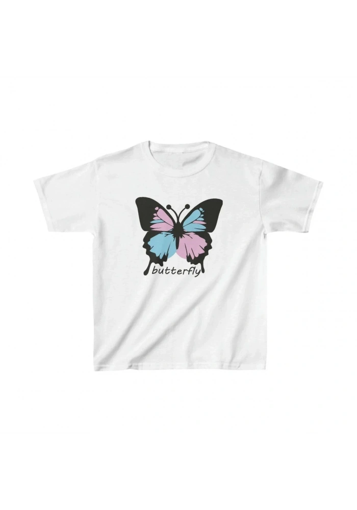 Çocuk Unisex Baskılı T-Shirt - Beyaz