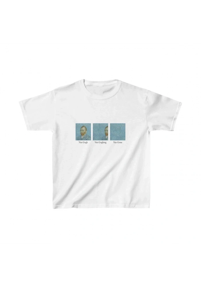 Çocuk Unisex Baskılı T-Shirt - Beyaz