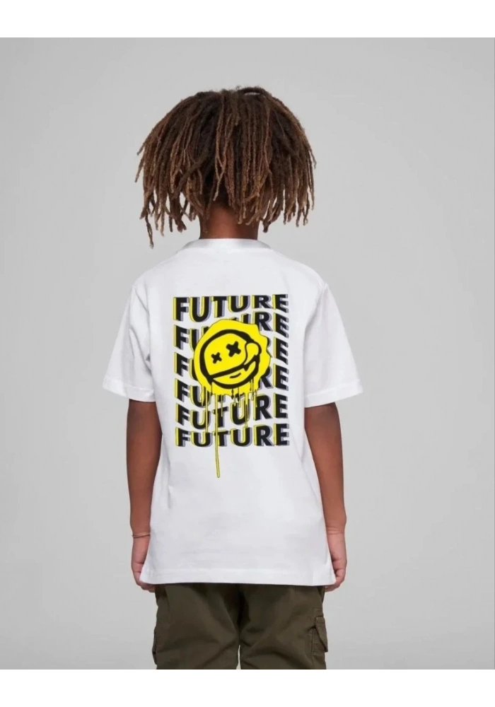 Çocuk Unisex Baskılı T-Shirt - Beyaz