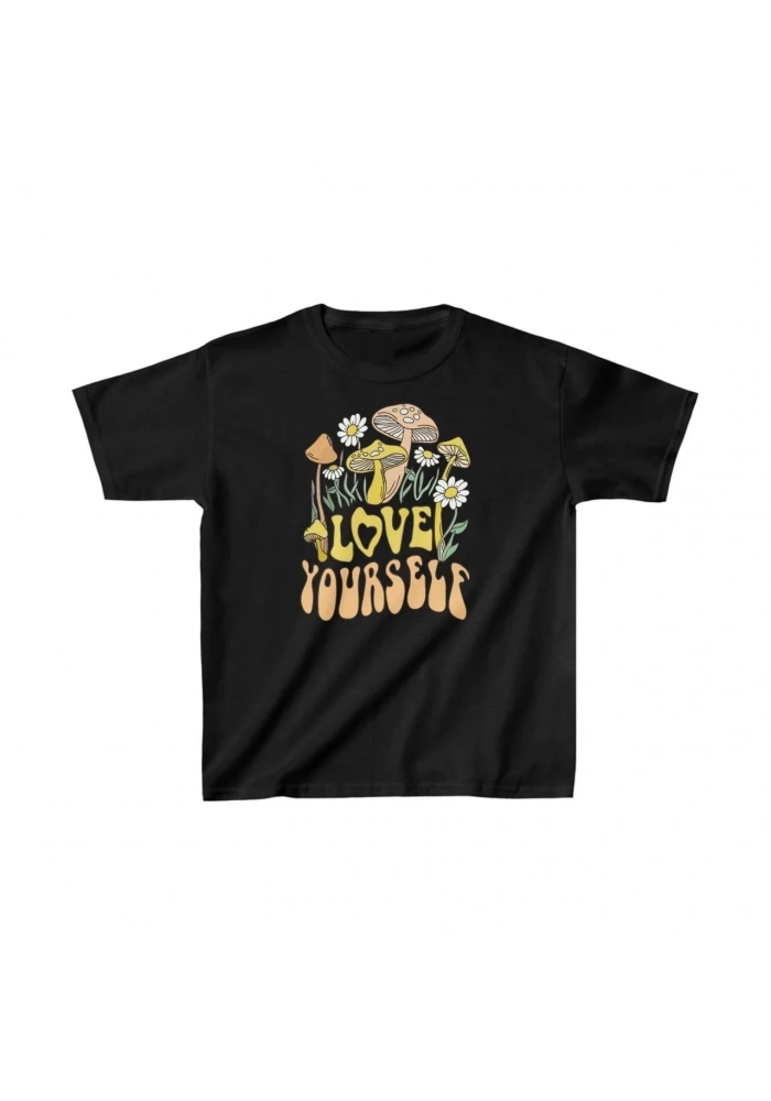 Çocuk Unisex Baskılı T-Shirt - Siyah