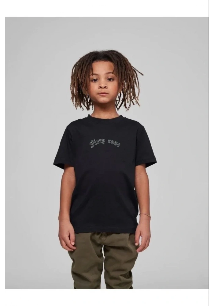 Çocuk Unisex Baskılı T-Shirt - Siyah