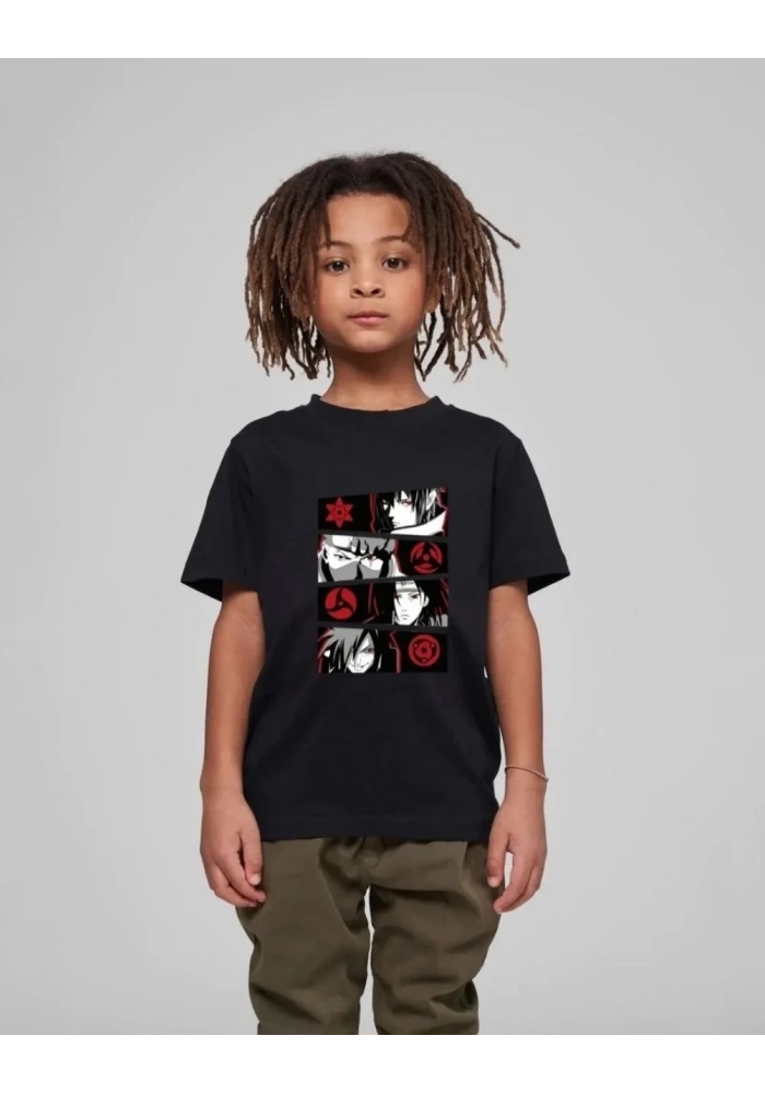 Çocuk Unisex Baskılı T-Shirt - Siyah