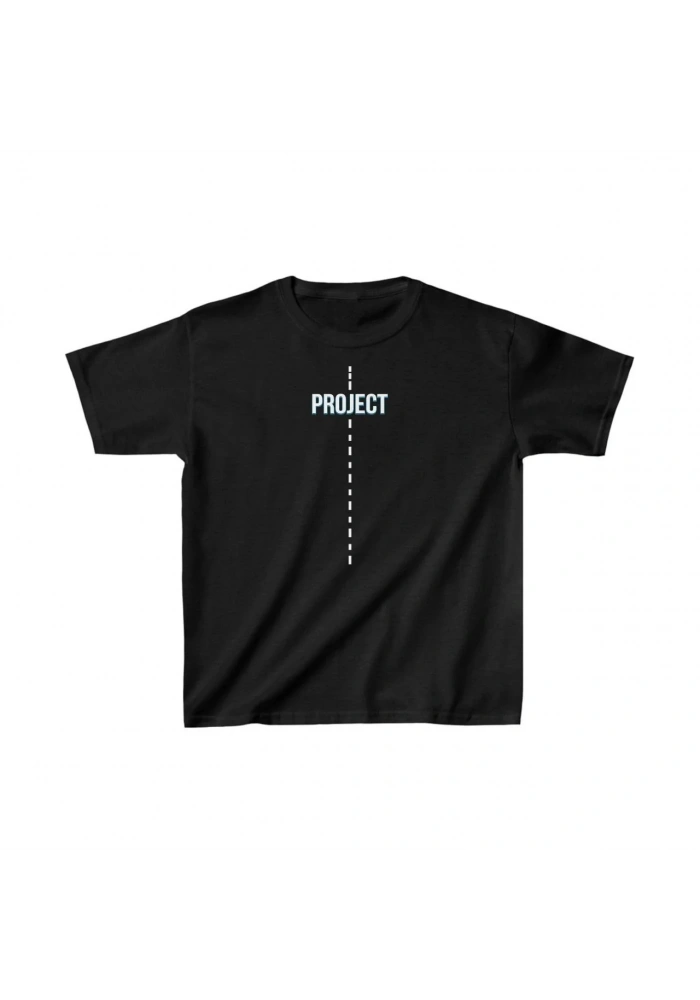 Çocuk Unisex Baskılı T-Shirt - Siyah