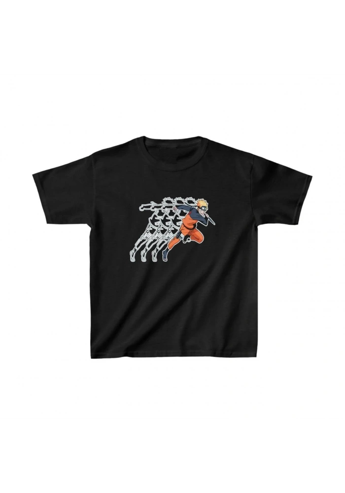 Çocuk Unisex Baskılı T-Shirt - Siyah