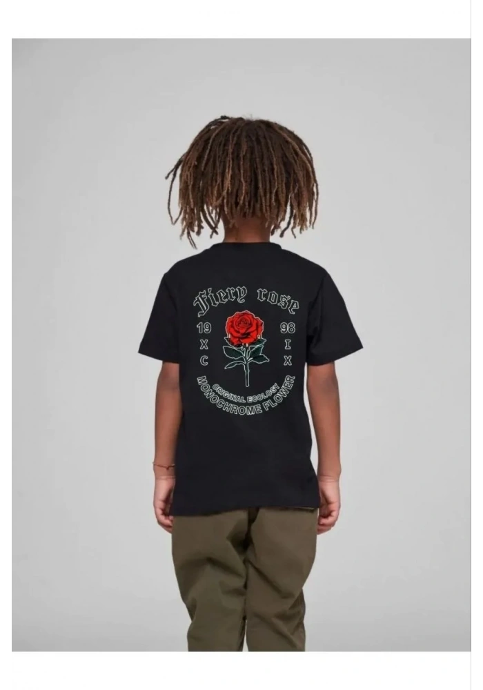 Çocuk Unisex Baskılı T-Shirt - Siyah