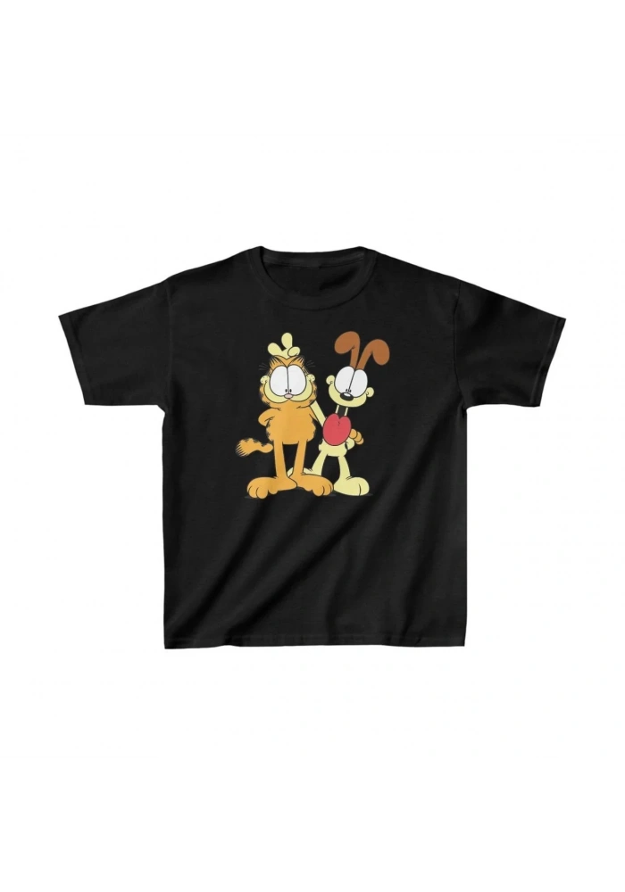 Çocuk Unisex Baskılı T-Shirt - Siyah