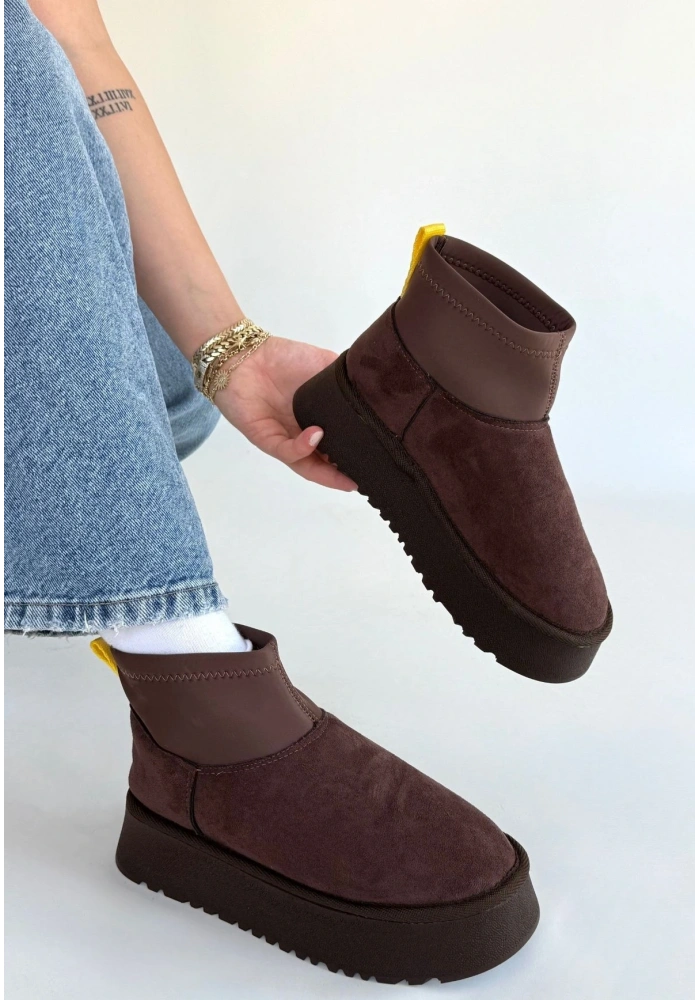 Cuen Kahverengi Süet Bot