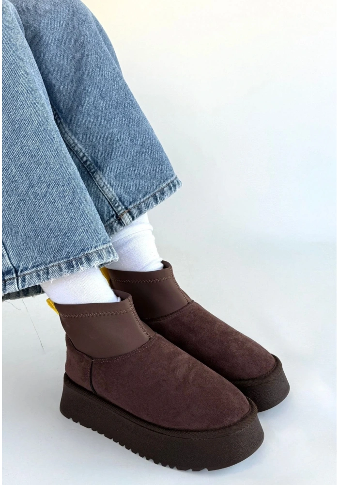 Cuen Kahverengi Süet Bot