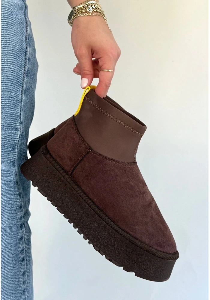 Cuen Kahverengi Süet Bot