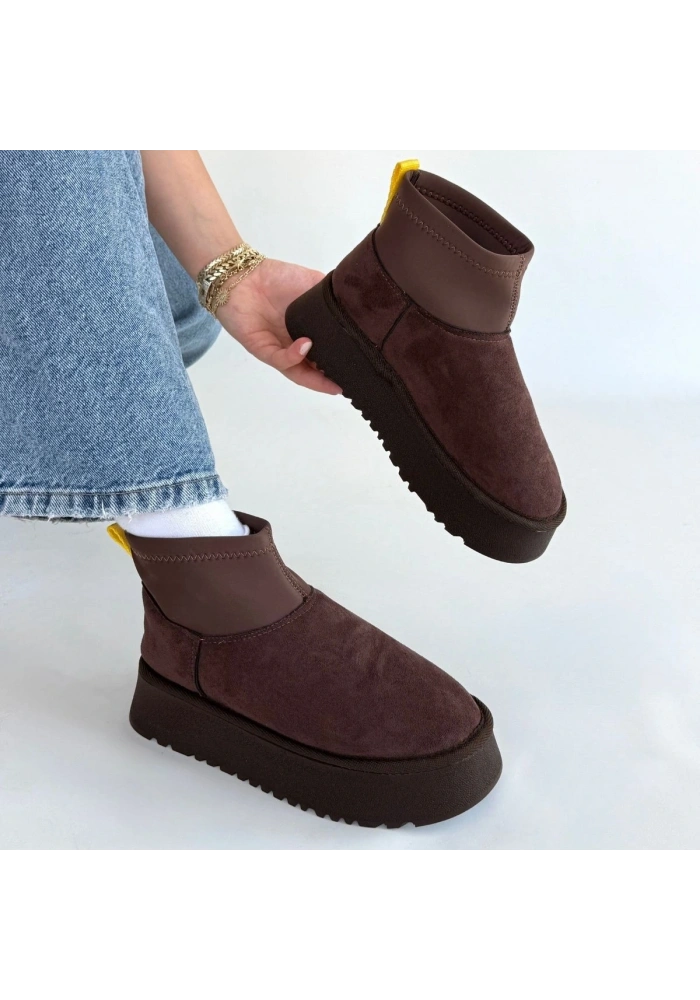 Cuen Kahverengi Süet Bot