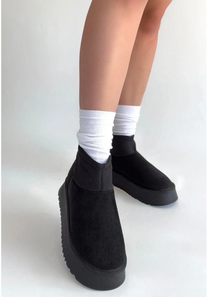 Cuen Siyah Süet Bot