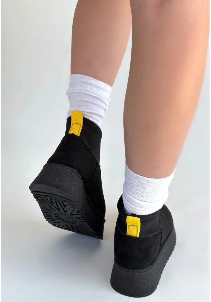 Cuen Siyah Süet Bot