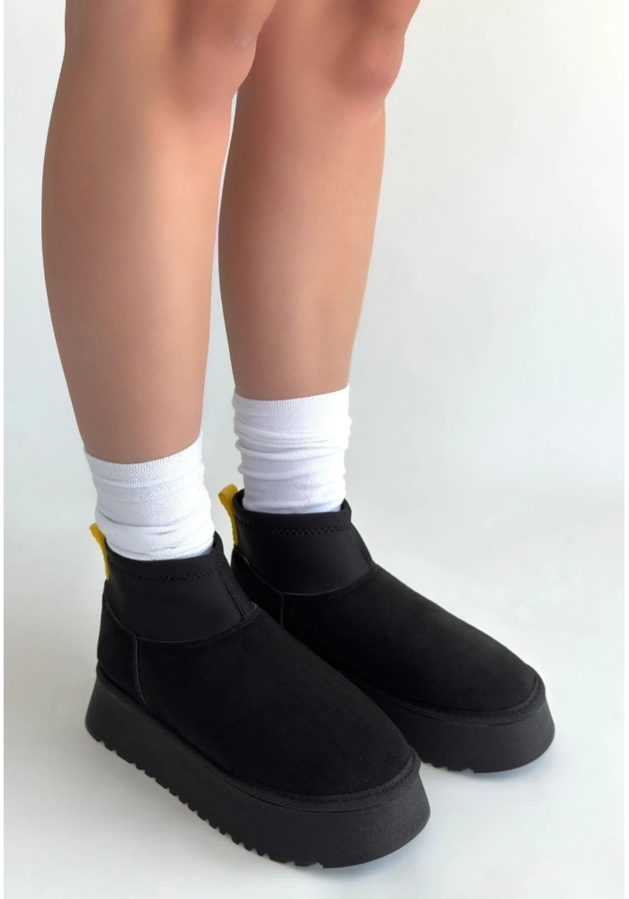 Cuen Siyah Süet Bot