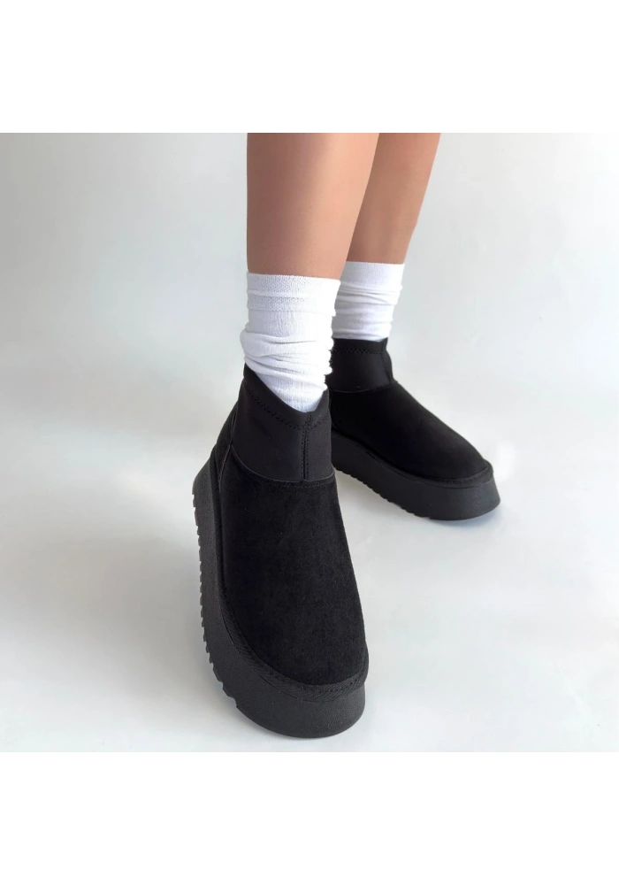 Cuen Siyah Süet Bot