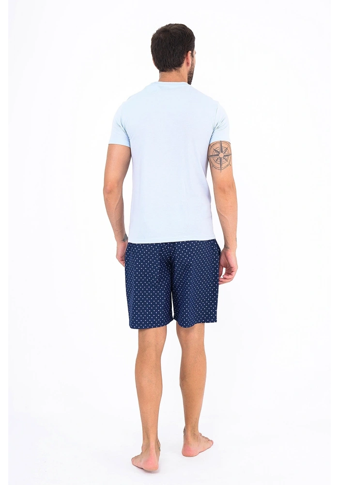 Ds Damat 25003 Erkek Dokuma Şort Takım