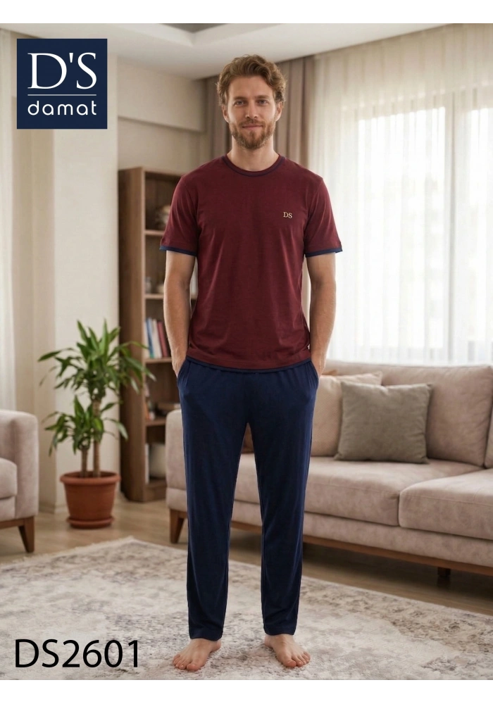Ds Damat 2601 Erkek Spring Kısa Kol Pijama Takımı
