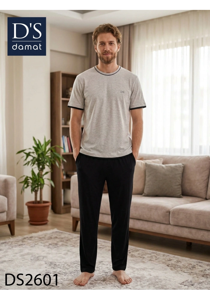 Ds Damat 2601 Erkek Spring Kısa Kol Pijama Takımı