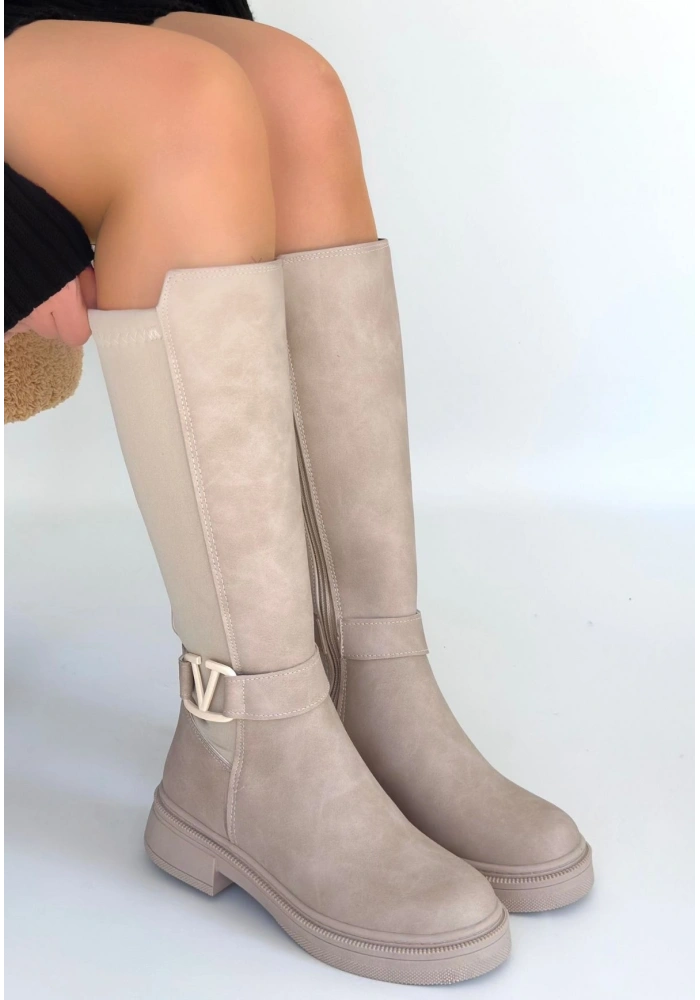 Diona Bej Nubuk Çizme