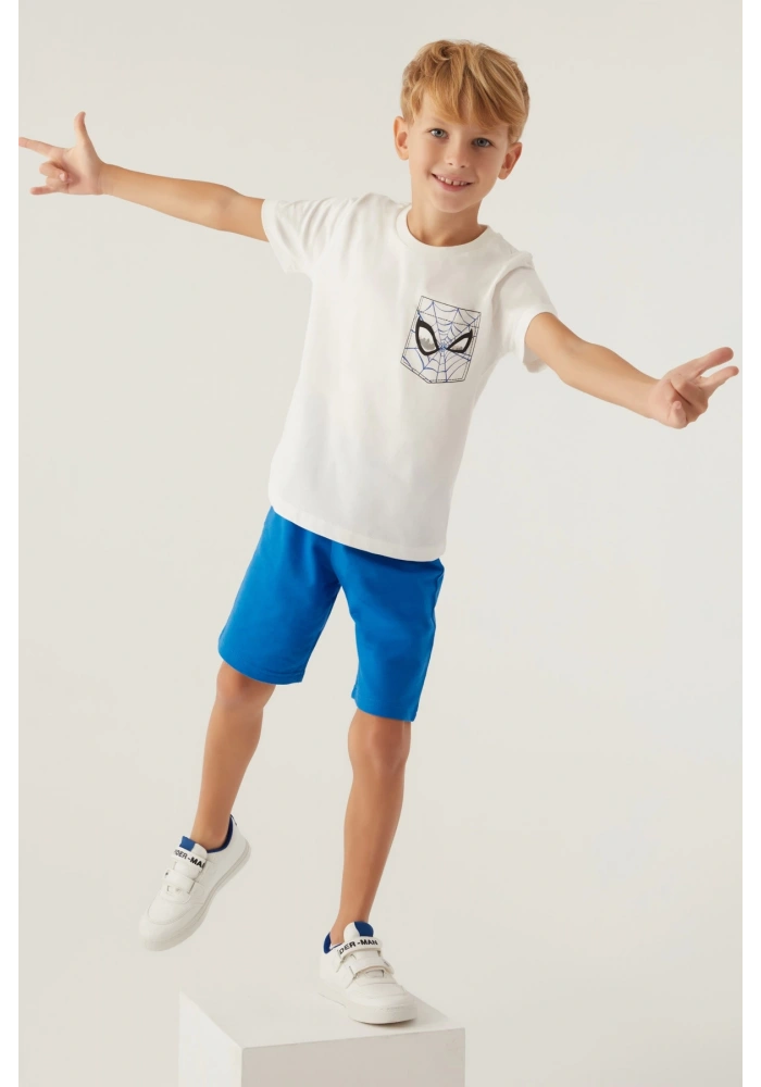 Disney 4878-3 Spider-Man Erkek Çocuk Şort Takım