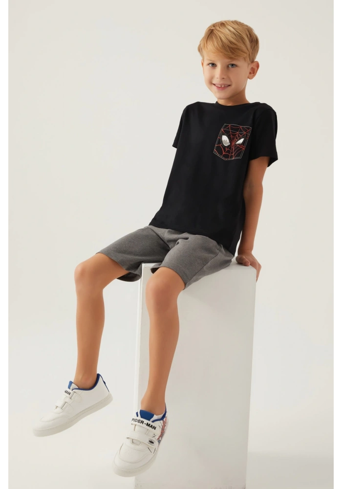 Disney 4878-3 Spider-Man Erkek Çocuk Şort Takım