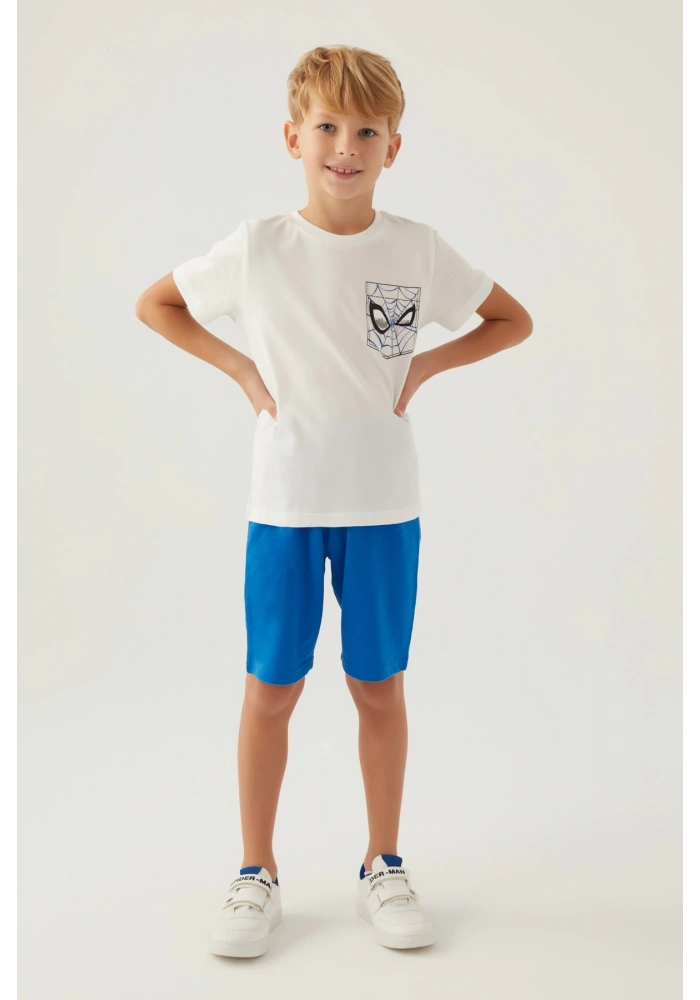 Disney 4878-3 Spider-Man Erkek Çocuk Şort Takım