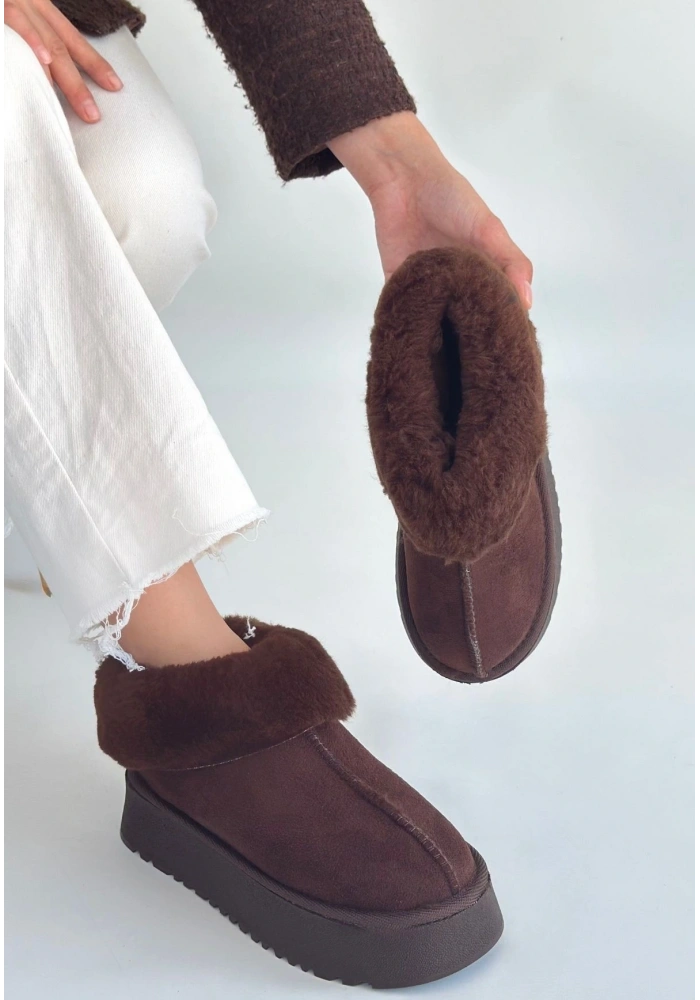 Edali Kahverengi Süet Bot