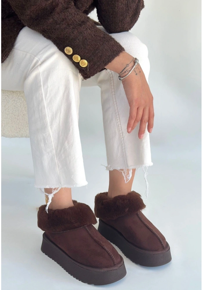 Edali Kahverengi Süet Bot