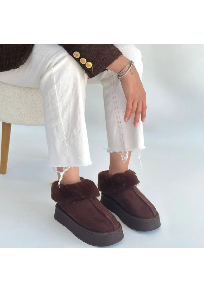 Edali Kahverengi Süet Bot