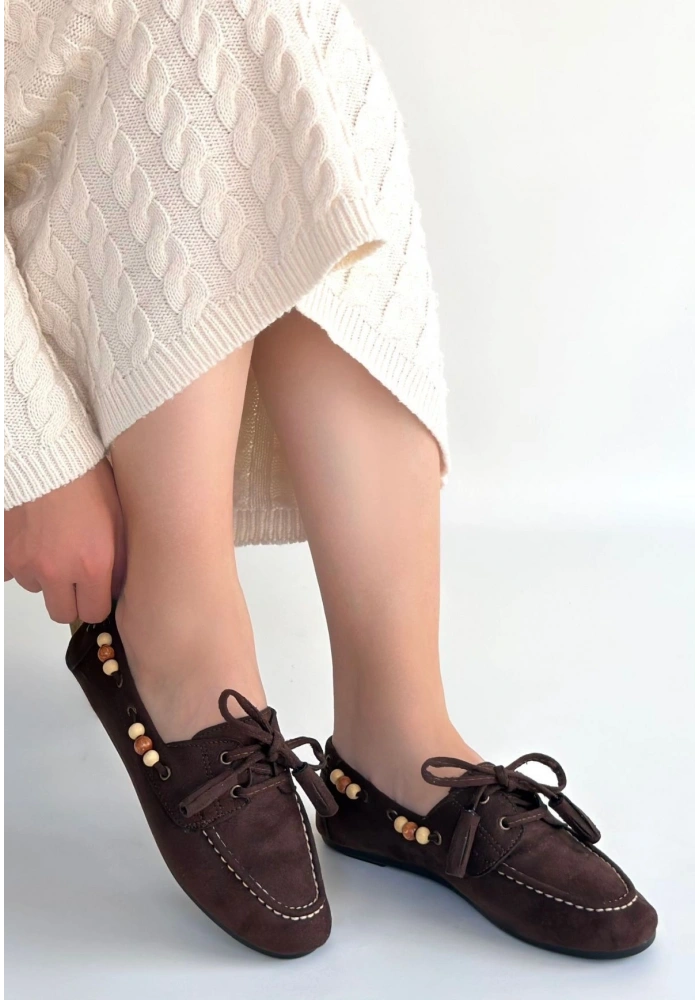 Elora Kahve Süet Babet