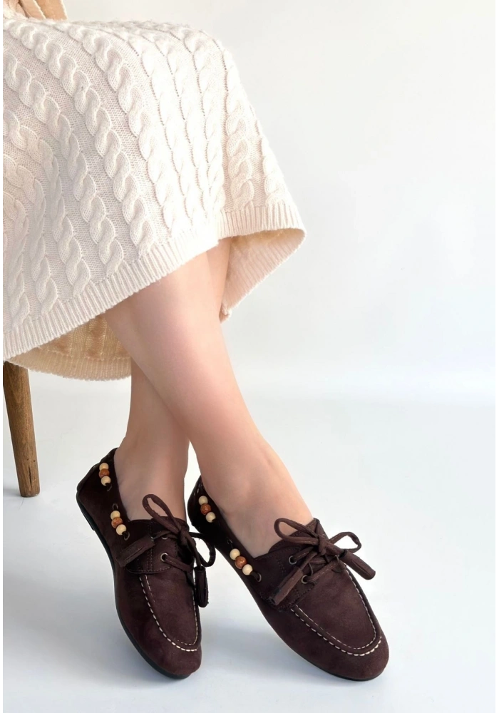 Elora Kahve Süet Babet