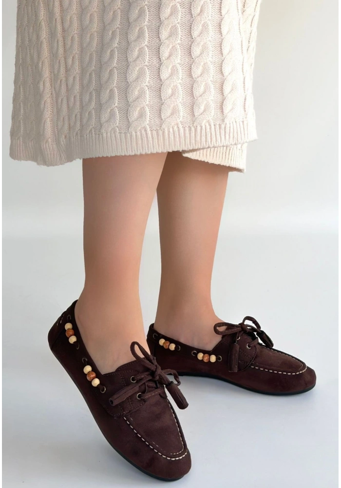 Elora Kahve Süet Babet