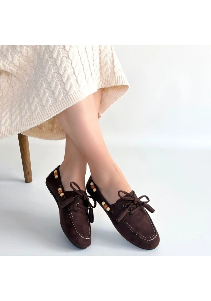 Elora Kahve Süet Babet