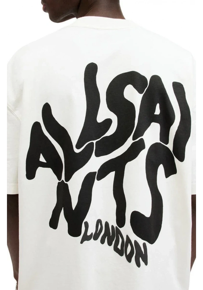 Erkek Tişört Baskılı Oversize kısa kol T-Shirt - Beyaz