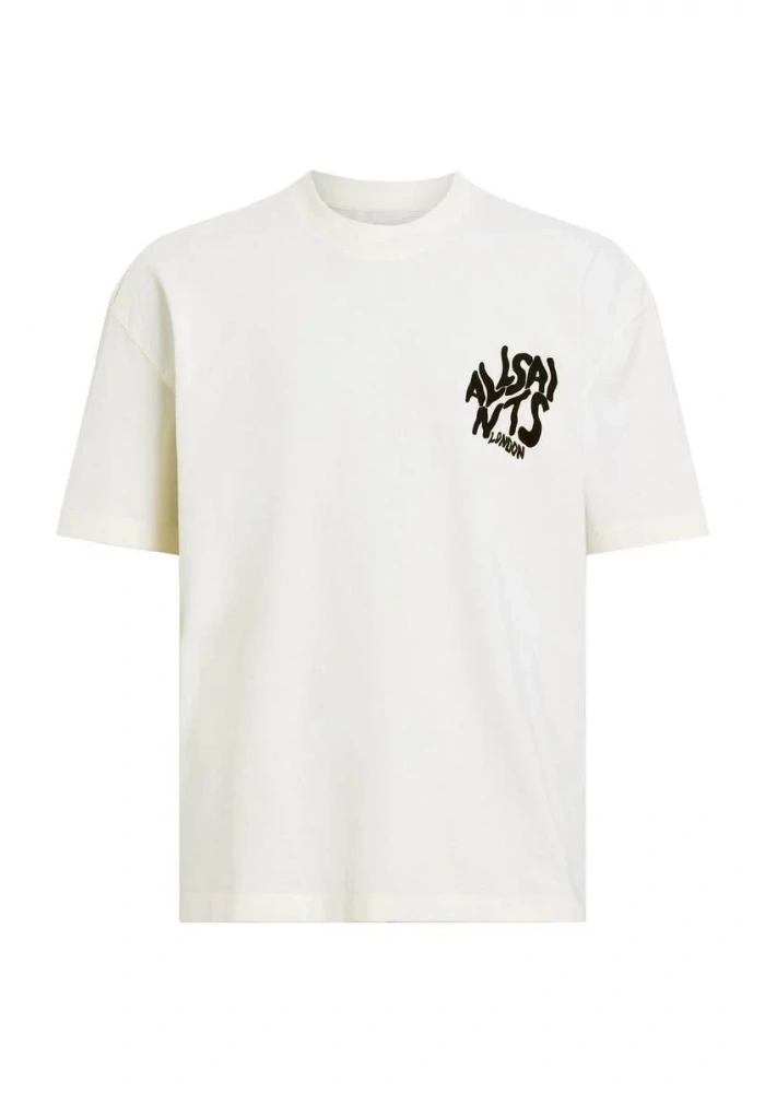 Erkek Baskılı Oversize - Beyaz