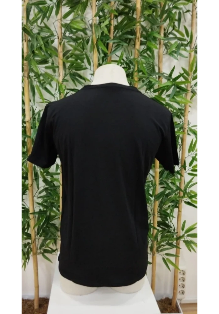 Erkek Bisiklet Yaka Kedi Baskılı Süprem T-shirt