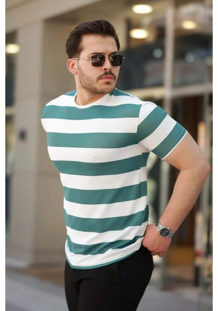 Erkek çift Renk Pamuklu örme Kumaş Kısa Kollu T-shirt