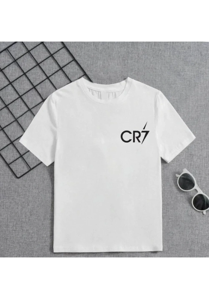 Erkek Çocuk Baskılı T-Shirt - Beyaz