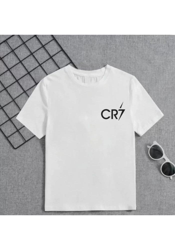 Erkek Çocuk Baskılı T-Shirt - Beyaz