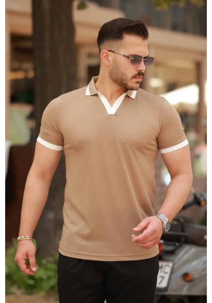 Erkek Hemşire Yaka Kısa Kollu Tişört