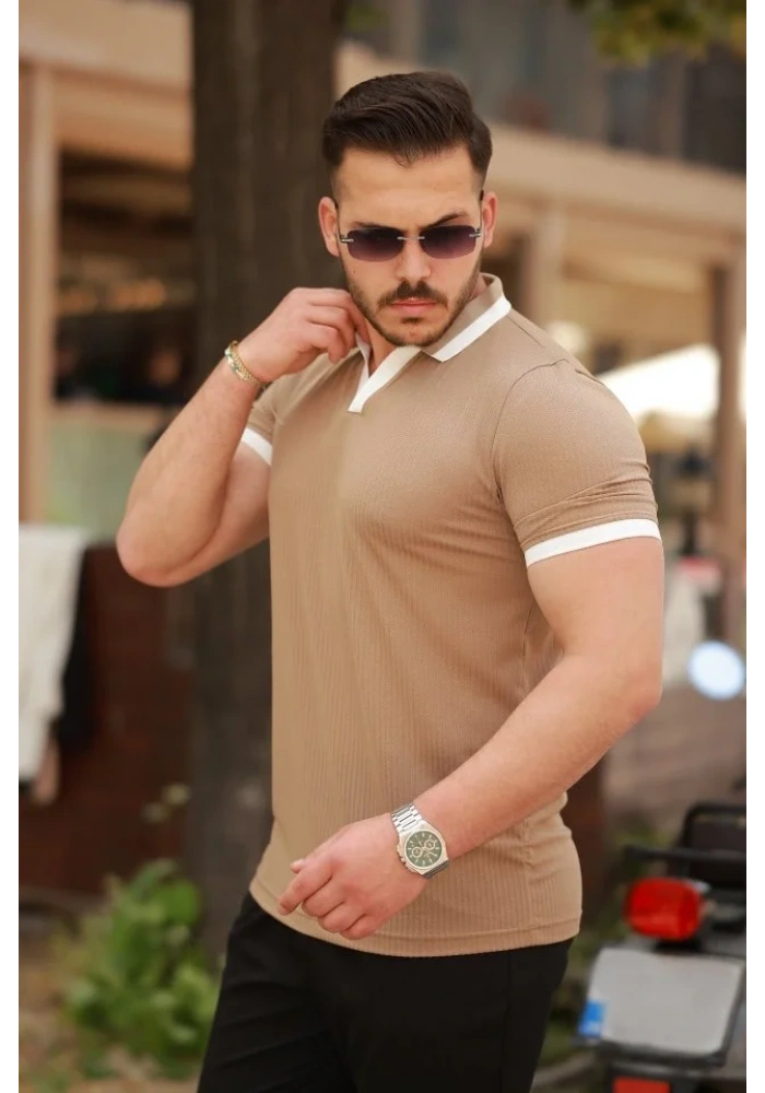 Erkek Hemşire Yaka Kısa Kollu Tişört