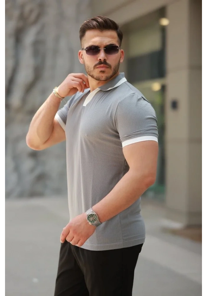 Erkek Hemşire Yaka Kısa Kollu Tişört